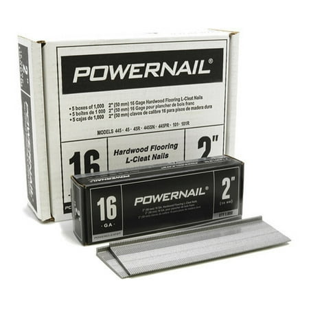 

POWERNAIL 16-Gauge 2-Inch L-Style Flooring Cleat Nail | L200165