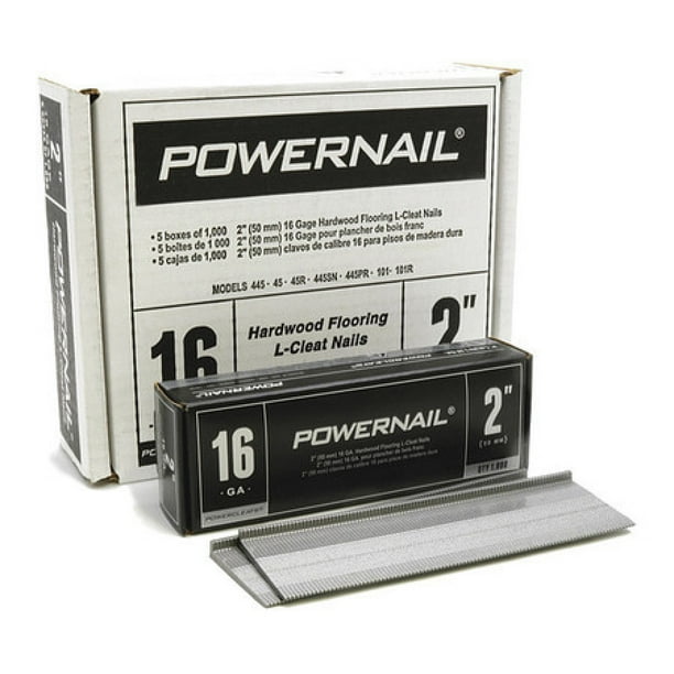 POWERNAIL 16Gauge 2Inch LStyle Flooring Cleat Nail L200165