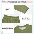 thumbnail image 4 of joogoo Grass Green 2 Piece Long Sleeve Tee and Pants Cotton Pajama Set 6Y, 4 of 7