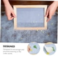 thumbnail image 4 of SEWCHICS 1set Diy Handmade Paper Making Tools Includes Dual Mold Frame Dry Pulp For Crafting Environmental Education, 4 of 8