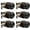 Oil Rubbed Bronze, variant on 6 Pack Round Passage Door Knob(Non-Locking Knobs), Keyless Doorknobs Interior/Exterior Door Lockset,Passage Knobs for Hallway/Closet,Satin Nickel Finish Modern Design Door Hardware