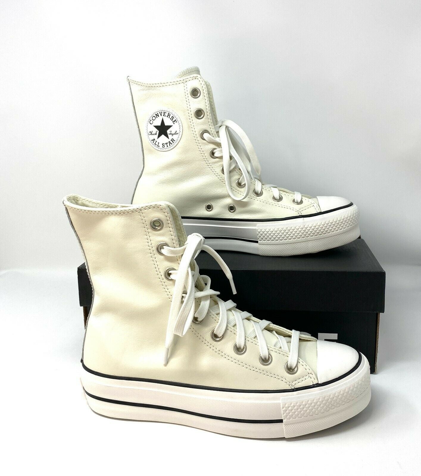 Converse - Converse Chuck Taylor AS LIFT X High Top Leather Egret Women's  Boot 569720C - Walmart.com - Walmart.com