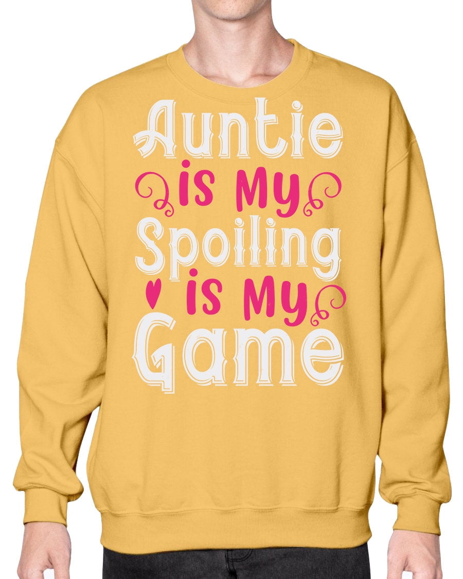 auntie is my name spoiling is my game - Auntie- Sweatshirt - Crew -  Walmart.com