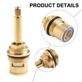 thumbnail image 1 of Mosiee Faucet Shower Bath Tap Valve Hot Water Valve Core 80Mm Copper Body Cartridge Quarter Turn Flow Long Tall Stem Insert Repair Part, 1 of 9