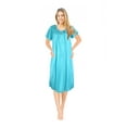 thumbnail image 4 of JEFFRICO Womens Nightgowns Sleepwear Soft Pajama Dress Short Sleeve Nightshirts Plus Size, 4 of 5