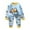 A75-Light Blue, variant on Ccpelsie Little Kids Boys and Girls Toddler 2-Piece Set Pajamas Fashion Cute Print Long Sleeve Kids Soft Loungewear(Light Blue,18-24 Months)