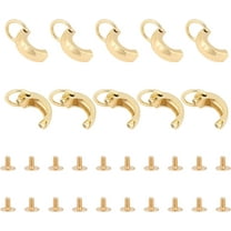 10 Sets Metal Bag Clip Buckle Suspension Clasp for Purses Gold Handbag Connective Buckles with D Ring Screws Bag Hardware Clasp Chain Strap Connectors DIY Handmade Bag Making Accessories