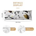 thumbnail image 3 of Balery Animal Bird Funda Protectora para Almohada Corporal de Algodón Hipoalergénico con Cierre(55 x 21 pulgadas), Almohadas No Incluidas, 3 of 7