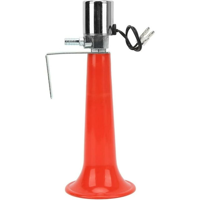 Bocina de silbato turca universal, bocinas de aire de 12v 24v para camiones Bocina roja de 180db Propósito 12v/24v Caravana Presión Coches SUV Motocicletas Bocina de silbato turca