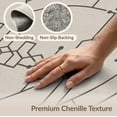 thumbnail image 6 of ODIKA 4'x6' Beige Geometric Circuitry Washable Area Rug Modern Abstract Lines With Intricate Design for Dorm Room, Small Living Stain Resistant Low Profile, Easy Care, 6 of 7