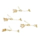 thumbnail image 4 of Cadena dorada y 6 anillos, joyería DIY, colgantes, , regalos, decoración, 5cm dorado jinwen Cadena de collar de cuentas de joyería, 4 of 8