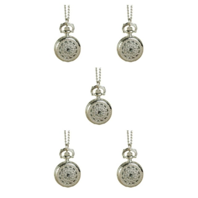 Transemion Accurate Timing Pocket Watch For Men Vintage Style And Exquisite Craft Wide Application European as shown 5Set