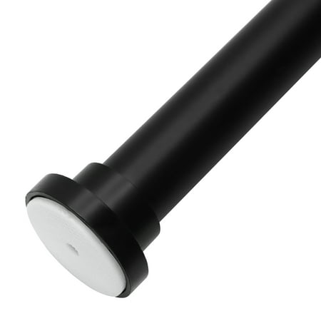 

Meriville 1-inch Diameter Metal Spring Tension Rod Adjustable Length 52-inch to 90-inch Black