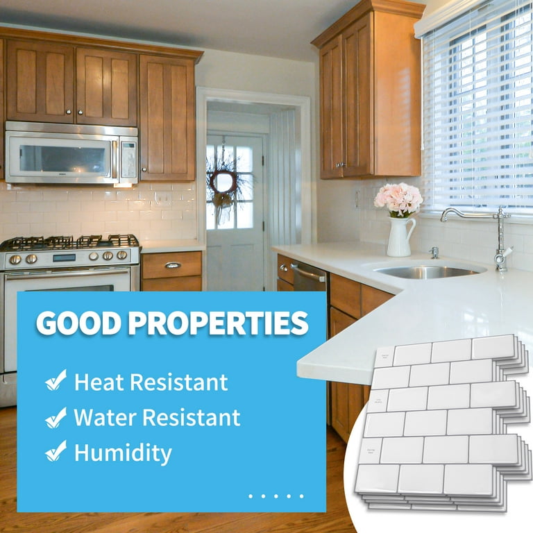 LaCheery Peel And Stick Subway Tile Backsplash For Kitchen 18 Tiles 12"x12" Hot Pink Peel And Stick Backsplash Tile For Bathroom Wall Waterproof Self