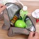 thumbnail image 5 of KAIYANG Organizador de almuerzo de 2 piezas, enfriador con cierre de cremallera, bolsa de almuerzo plegable, reutilizable (marrón + verde) COLOR 1, 5 of 5