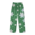 thumbnail image 5 of Pantalones largos de franela a cuadros, térmicos, casuales, de moda, para niños y niñas., 5 of 5