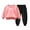 Pink, variant on AherBiu Baby Clothes Unisex Crewneck Long Sleeve Sweatshirts with Sweatpants Fall Casual Toddler Sets