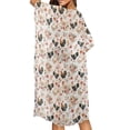 thumbnail image 5 of FKELYI Rooster Pink Flower Print Kimono Cover Up for Women Summer Beach Coverup Half Sleeve Kimono Cardigan Sheer Beachwear Comfy Resort Wear for Ladies Casual Outfit, 5 of 6