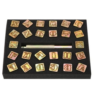 37 PCS Leather Stamps Alphabet Set, 6 mm Alphabet Stamp Tools Set Leather  Craft Stamping Tool Kit Metal Letter and Number Stamps Punch Set for DIY