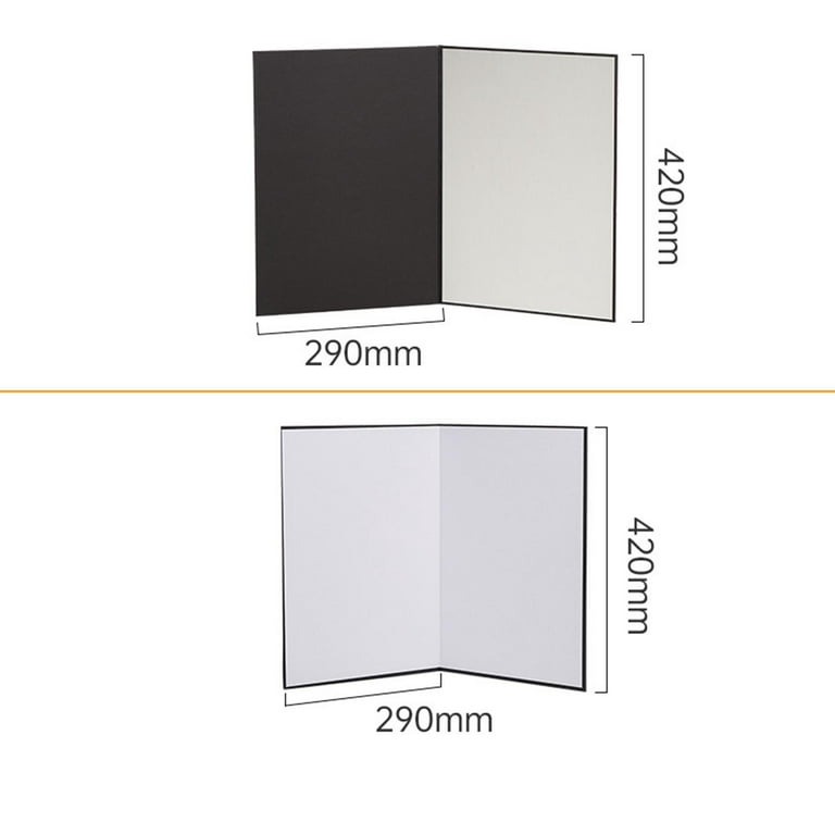 A3 Reflector Collapsible Cardboard Camera Photography Accessory  Multipurpose Absorb Light Thick Reflective Paper for Photo Shoot