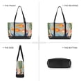 thumbnail image 6 of FORMRS Canvas Laptop Tote Bag for Women with 15.6" Computer Compartments Shoulder Handbag, Blue Goldfish Bowl, 6 of 7