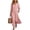 Pink, variant on Ayolanni Dresses for Women 2026 Babydoll 3/4 Sleeve V Neck A-Line Maxi Dresses Button Down Beach Solid Hawaii Long Dress with Pockets Black L