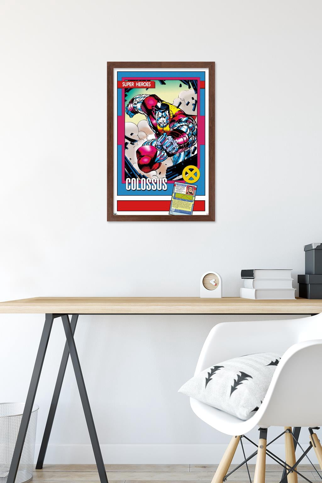 Marvel Trading Cards - Colossus Wall Poster, 14.725" x 22.375" Framed