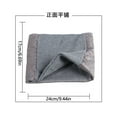 thumbnail image 2 of HNMKIU Winter Wool Knitted Neck Scarf for Cold Weather with Cozy Warmth and Classic Design - Grey,One Size, 2 of 4