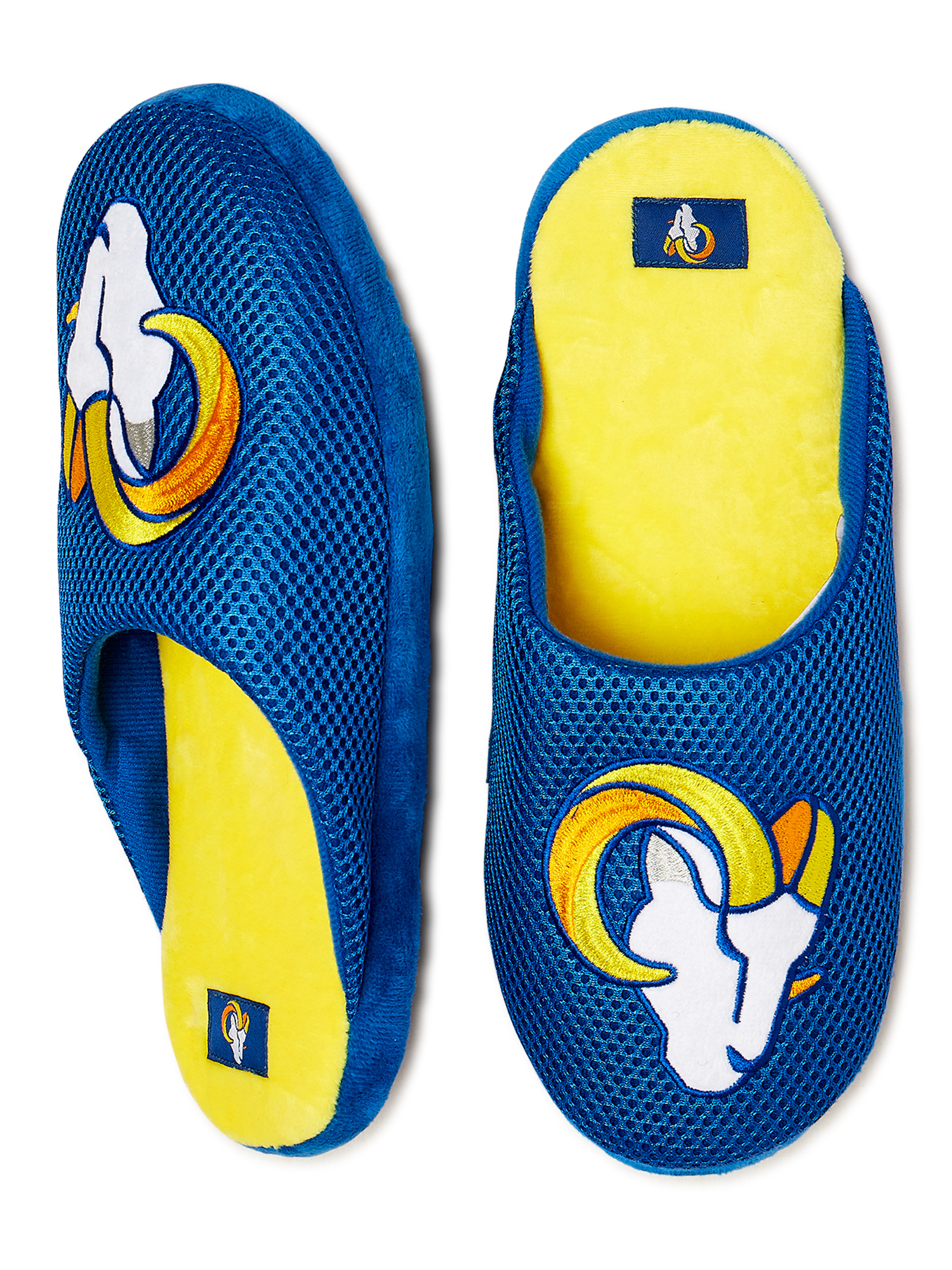 los angeles rams men's slippers