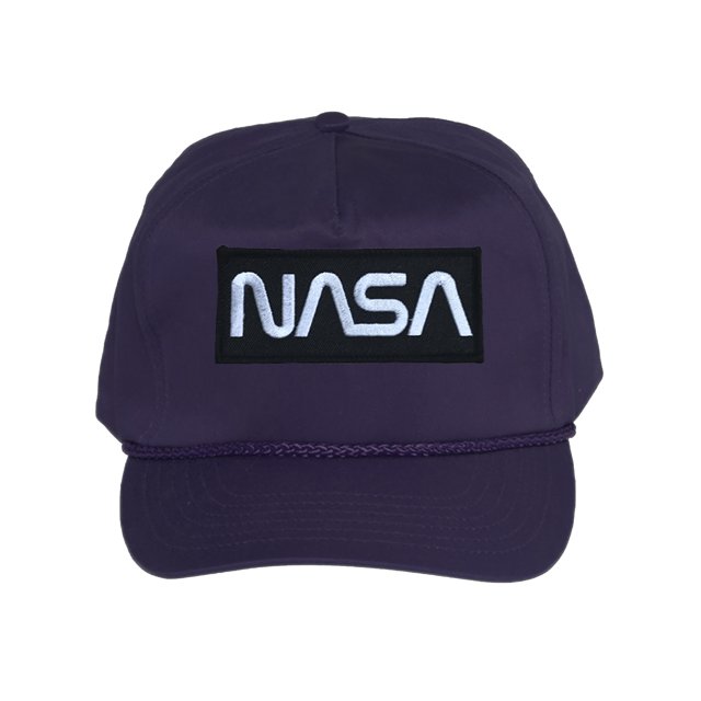 Gravity Threads Casquette en Sergé de Coton NASA - Logo Blanc - Violet