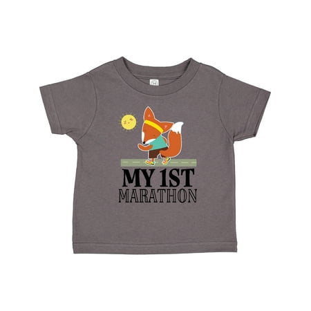 

Inktastic My 1st Marathon Race Running Gift Toddler Boy or Toddler Girl T-Shirt
