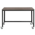 thumbnail image 4 of Modway Vivify Mobile Metal & Wood Writing Desk in Gray and Walnut, 4 of 4