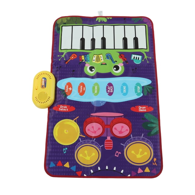 Tapete de juego de música para niños tapete de música plegable teclados de piano para varios jugadores coordinación para niños pequeños para el hogar ANGGREK Otros