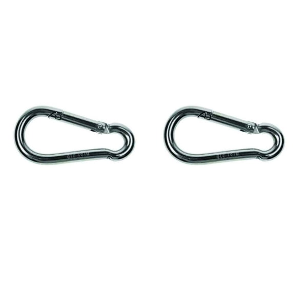 Snap Hook Carabiner SS T316 - 6-3/8" Length - 2 Pack
