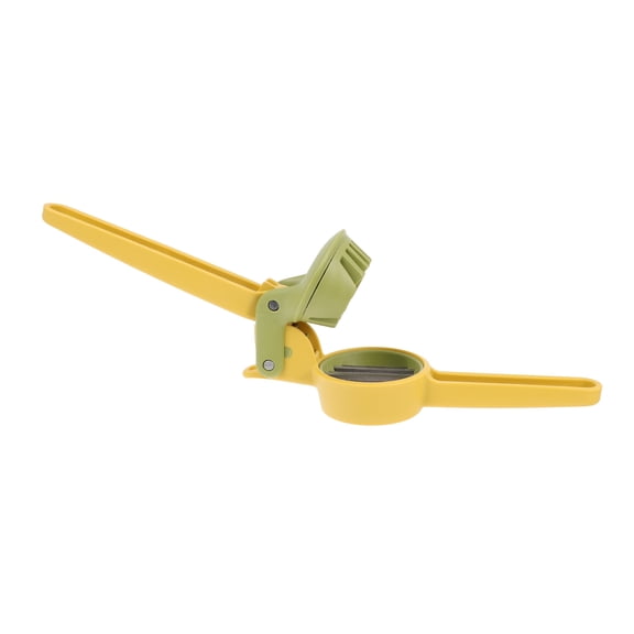 OUNONA Yellow Manual Fruit Slicer and Cutter with Stainless Steel Blades, Kitchen Tool for Easy Food Preparation
