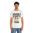thumbnail image 3 of DJH Apparel | Women's Sports Is A Real Thing Basketball Unisex Tshirt, 3 of 7