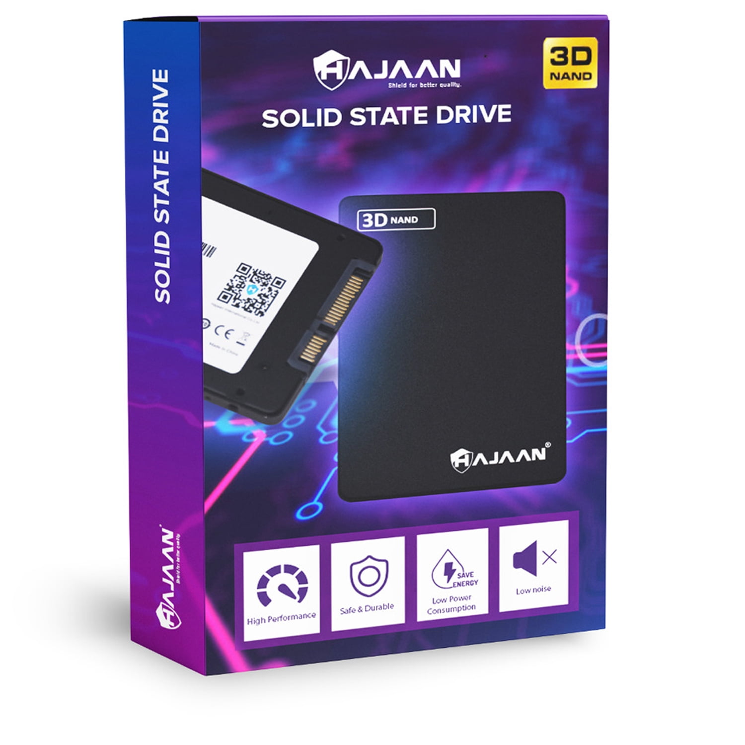 HAJAAN 256 GB SSD 3D NAND TLC 2.5 inch SATAIII 6Gb / s Internal