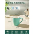 thumbnail image 3 of Juego de 6 tazas de café Sweese de porcelana, 480 ml, multicolor, 3 of 7