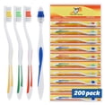 thumbnail image 4 of FactorDuty 200 Pack Toothbrush Standard Classic Medium Soft Toothbrush Bulk Individually Wrapped, 4 of 4