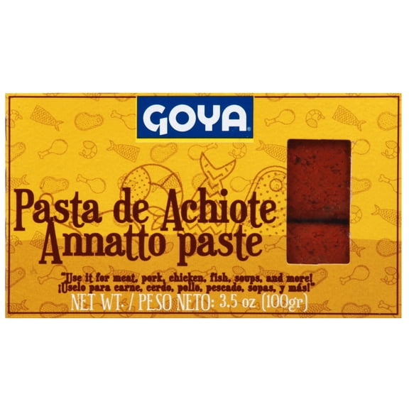 Pack Of 3 Goya Pasta de Achiote Annatto Paste, 3.5 oz (Package May Vary)