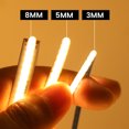 thumbnail image 2 of Barra de luz LED COB de 3 mm, 5 mm y 8 mm, 5 V, 12 V, 320 ledes/m, 3000 K, 4000 K, 6000 K, cinta flexible de alta densidad para iluminación de gabinetes, 2 of 5