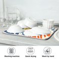 thumbnail image 7 of Yayeee Dish Drying Mat for Kitchen Counter Ultra Absorbent Easy Clean Pad 18x16", Blue Sardines Pattern, 7 of 7