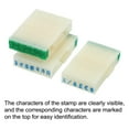 thumbnail image 3 of Uxcell 4mm Plastic 20 Digits Font Size 6 Date Currency Math Detachable Character Stamp Set, 3 of 5