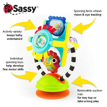 Station Sassy Fishy Fascination 6 Mois 2 En 1 Jouet Ventouse Base Amovible Pour Chaise Haute Ou Jouer Au Sol Pour Que Bebe Peut Explorer Les Nombreuses Fonctionnalites De Cette Station Walmart Canada