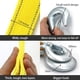 thumbnail image 2 of Correa de remolque resistente con ganchos de seguridad - 2" x 13.12' - Capacidad, grillete amarillo de cuerda de remolque para recuperación de vehículos, transporte, extracción de tocones y, 2 of 5