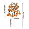 thumbnail image 3 of 2 Pack 40LED Solar Halloween Pumpkin Lights - 30“ Waterproof Outdoor Stake Lights for Pathway, Yard & Garden Decor, Jack-O-Lantern Decorations for Halloween & All Saints' Day, 3 of 7