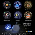 thumbnail image 3 of Children's Night Light Star Projector Lamp, 360° Rotation Music Night Light + Timer + Remote Control + 6 Colors, LED Baby Starry Sky Night Light for Birthday, Christmas [Energy Class A++], 3 of 5