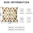 thumbnail image 2 of Beige And Brown Modern Art Geometric Pillow Covers,Beige And Brown Modern Art Geometric Throw Pillow Covers 24"×24" ,Living Room Sofa Couch Pillow Covers,Decorative Pillow Covers, 2 of 7