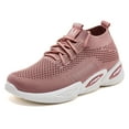 thumbnail image 1 of HOBIBEAR Walking Sneakers Women Arch Support Workout Shoes Lace Up Tennis Sneakers Pink US 8, 1 of 7