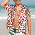 thumbnail image 7 of Susaid Squirrel In The Forest Print Short Sleeve Shirts Button Down Casual Shirts Summer Beach Aloha Button Down Short Sleeve for Men ,XX-Large, 7 of 7